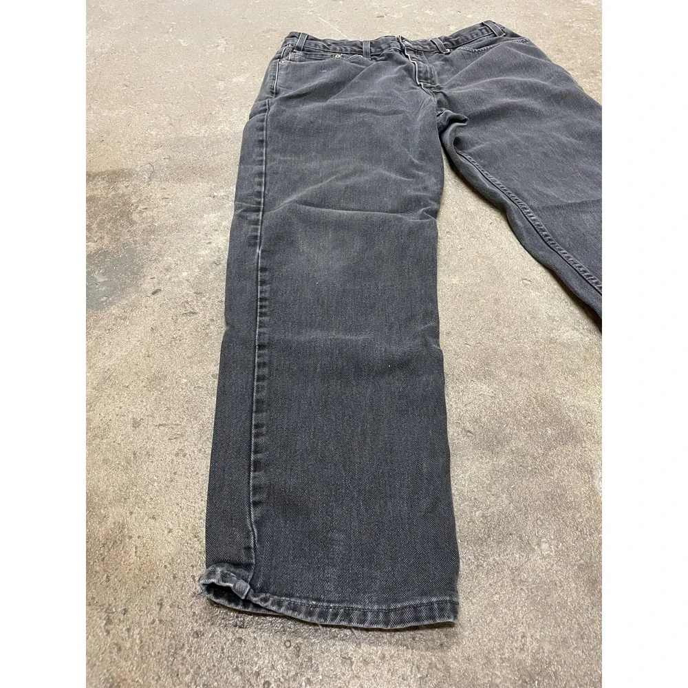 Vintage Levis 550 Jeans Mens 38x32‎ Black Relaxed Fit Tapered Made in USA 90s